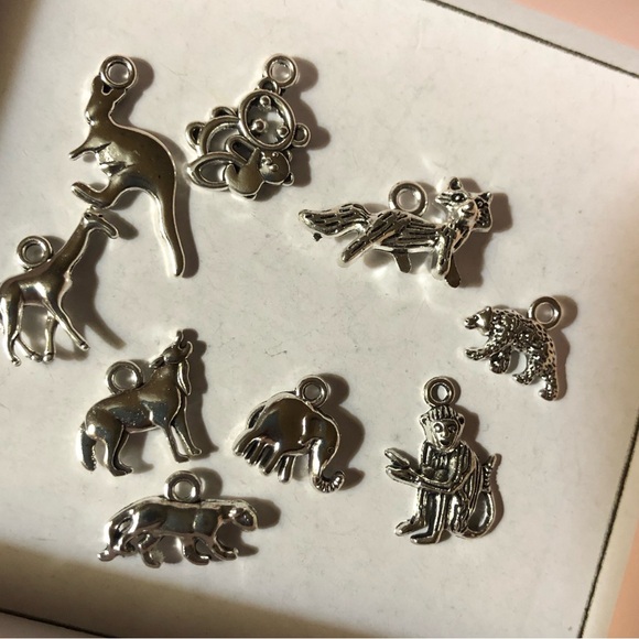 Silver Zoo Animal Charms Set - Picture 1 of 1